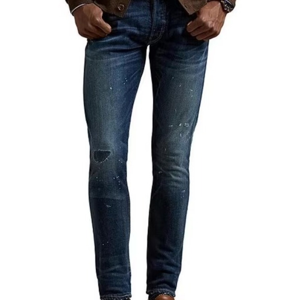 NWT‎ Polo Ralph Lauren Sullivan Slim Distressed Jeans - Size 36x30